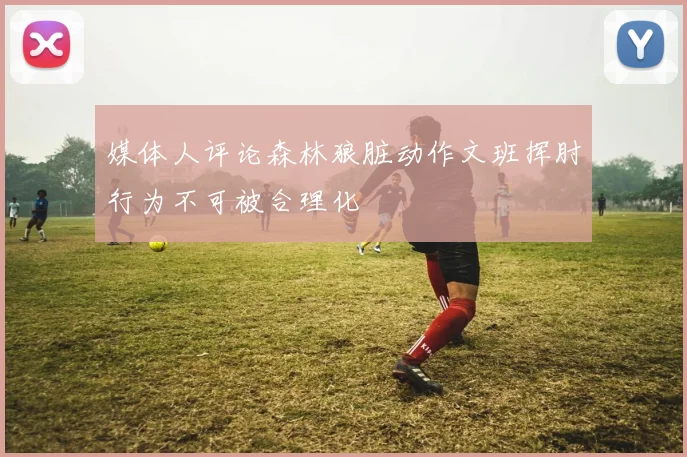 媒体人评论森林狼脏动作文班挥肘行为不可被合理化